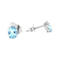 Earrings Roman Gioielli Woman FAVOLA in White Gold Acquamarina 0.58 Ct OR.FAVOLA-ACQ - OR.FAVOLA-ACQ